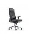 Sillon direccion XL de Dileoffice en piel negra