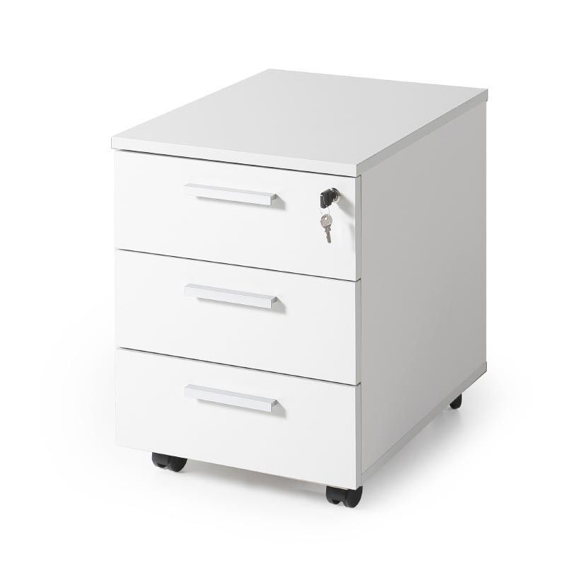 Cajonera escritorio de 3 cajones de JGorbe en blanco