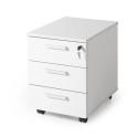 Cajonera escritorio de 3 cajones de JGorbe en blanco