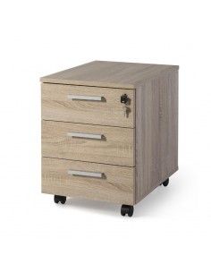 Cajonera escritorio de 3 cajones de JGorbe en olmo