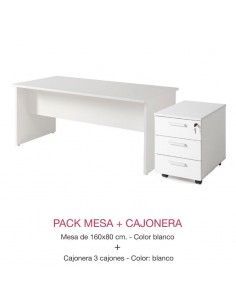 Oferta muebles oficina mesa escritorio y cajonera
