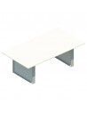 Mesa de reuniones rectangular Omega de JGorbe en blanco
