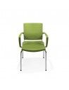 Silla confidente con brazos Atenea de Dileoffice en verde