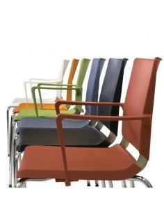 Sillas confidente con brazos Atenea de Dileoffice