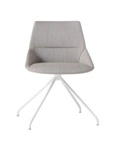 Silla confidente diseño Dunas XS de Inclass con base piramidal