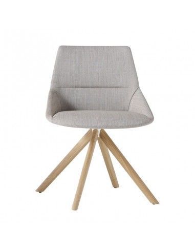 Silla confidente Dunas XS de Inclass con base madera