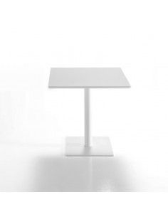 Mesa cuadrada blanca Flat de inclass
