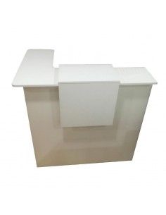 Mostrador recepcion blanco Basic para esquina de JGorbe en blanco