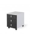 Cajonera oficina 3 cajones serie G3 de jgorbe en blanco y negro