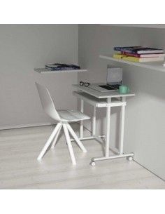 Mesa escritorio pequeño para ordenador de systemtronic en blanco