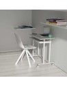 Mesa escritorio pequeño para ordenador de systemtronic en blanco