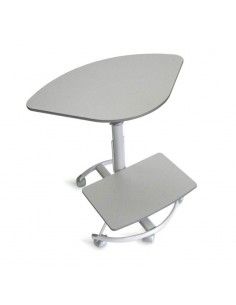 Mesa auxiliar con ruedas de systemtronic en gris