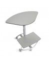 Mesa auxiliar con ruedas de systemtronic en gris