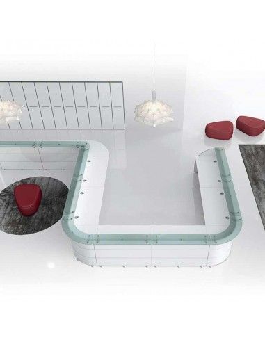 Mostradores recepcion Abako de Della Valentina