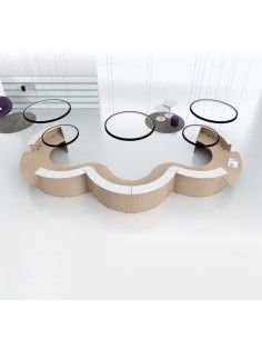 Mostradores recepcion Abako de Della Valentina