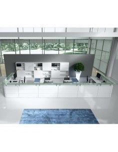 Mostradores recepcion Abako de Della Valentina