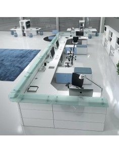 Mostradores recepcion Abako de Della Valentina