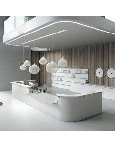 Mostradores recepcion Abako de Della Valentina