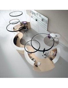 Mostradores recepcion Abako de Della Valentina