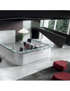 Mostradores recepcion Abako de Della Valentina