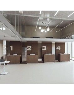 Mostrador recepcion italiano Qubo de Della valentina