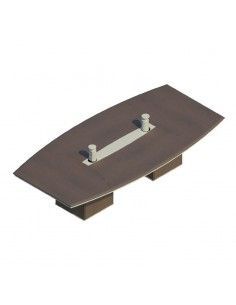 Mesa de reuniones ovalada Líder de JGorbe en nogal oscuro