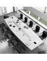 Mesa de reuniones ovalada Líder de JGorbe en blanco