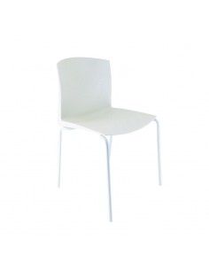 Silla blanca polivalente Cloe