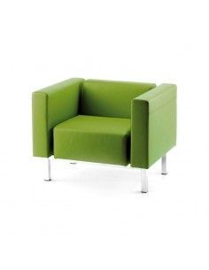 Butaca oficina 1 plaza Zen de Intacor en verde