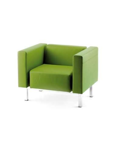 Butaca oficina 1 plaza Zen de Intacor en verde