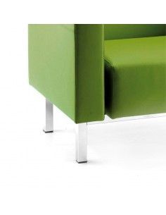 Butaca oficina 1 plaza Zen de Intacor en verde