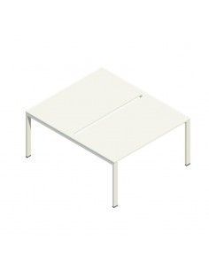 Mesa oficina multipuesto Pórtico de JGorbe en blanco