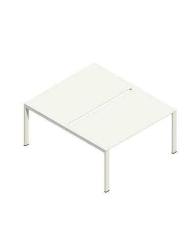 Mesa oficina multipuesto Pórtico de JGorbe en blanco