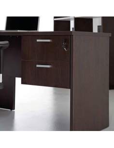 Cajonera oficina colgante de madera 2 cajones de Kesta