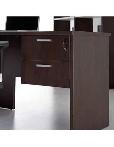 Cajonera oficina colgante de madera 2 cajones de Kesta