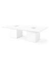 Mesa reuniones rectangular serie G3 de Jgorbe en blanco