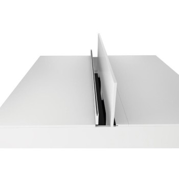 Mesa oficina multipuesto con separador de JGorbe en color blanco