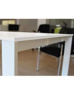 detalle estructura blanca bench trabajo en grupo de aic