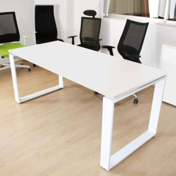 mesa direccion marc blanca con pata metalica de aic envio rapido