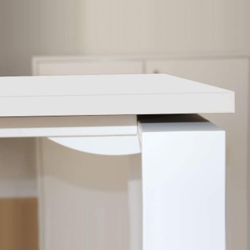 mesa de oficina marc con pata metalica blanca de aic con envio express