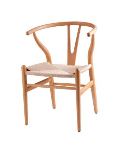 Silla para cocina de madera natural
