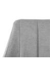 detalle tapizado silla moderna gris claro