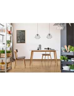 mesa de comedor de madera somcasa