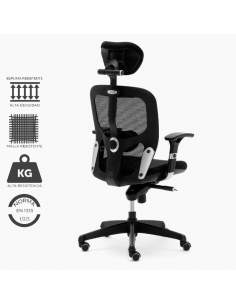 Silla de trabajo negra modelo Boston