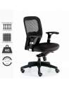 Silla de trabajo ergonómica de alta resistencia. Modelo Boston.
