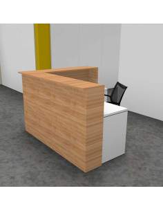 Mostrador recepción en L, modelo Enter