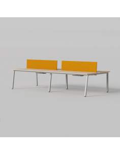 bench con panel separador personalizable