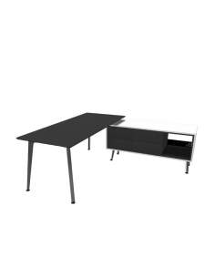 Mesa direccion Organova con mueble auxiliar de Iman