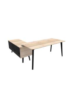 Mesa direccion Organova con mueble auxiliar de Iman