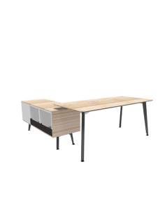 Mesa direccion Organova con mueble auxiliar de Iman